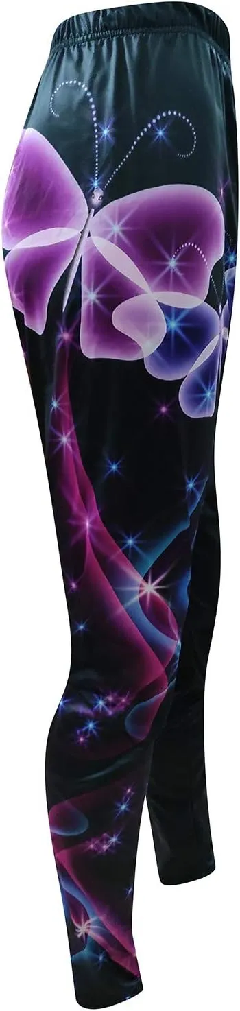 LCMTWX Leggings Sport Pants Yoga Fashion Casual Women High Waist Print Size Pants Leggings