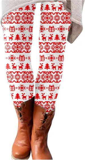 LCMTWX Leggings Sport Pants Yoga Fashion Casual Women High Waist Print Size Pants Leggings