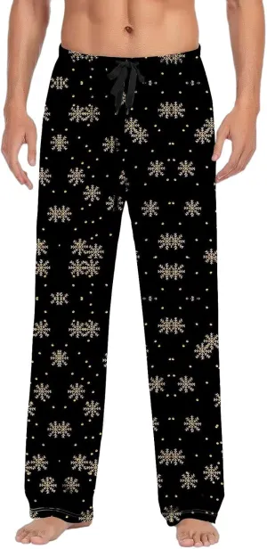 LCMTWX Mens Pants Mens Casual Pants Pajama Pants with Drawstring and Pockets Men's Pants Mens Fleece Pajama Pants Flannel