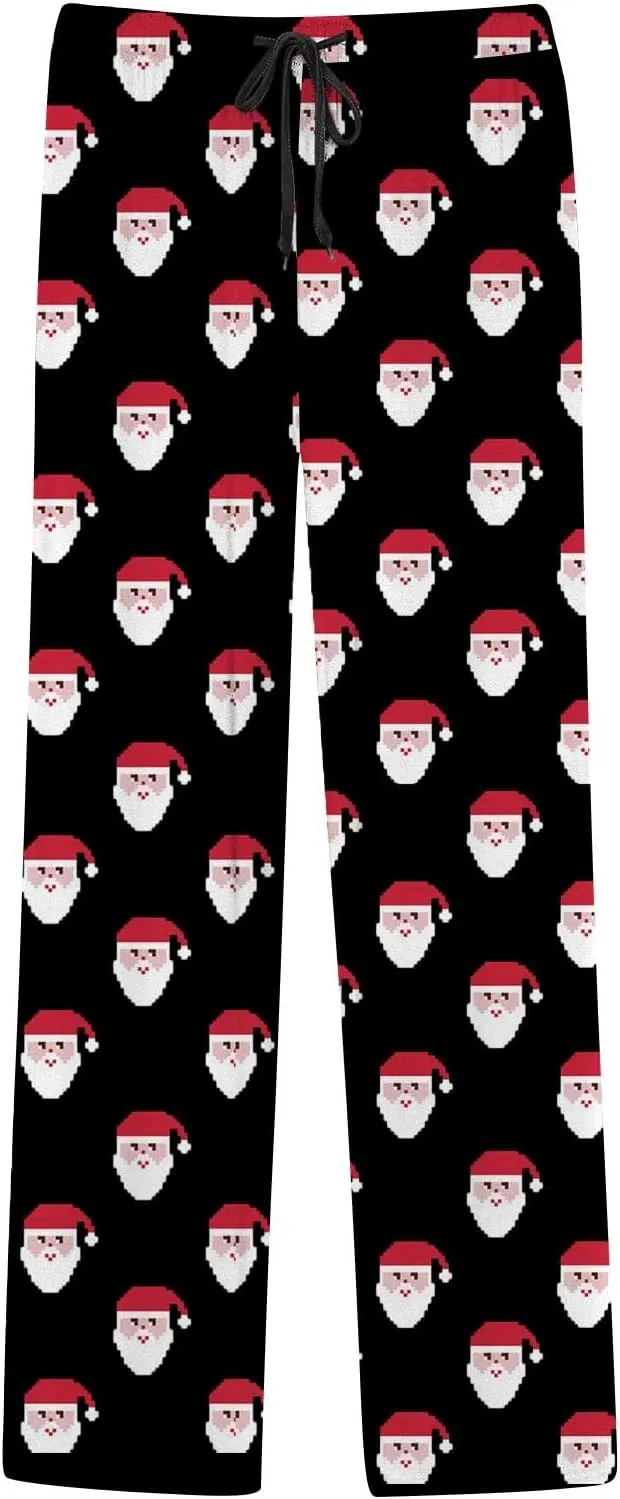 LCMTWX Pj Pants Casual Pants Pajama Pants with Drawstring and Pockets Men's Pants Christmas Pj Pants Mens Christmas Pajama
