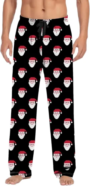 LCMTWX Pj Pants Casual Pants Pajama Pants with Drawstring and Pockets Men's Pants Christmas Pj Pants Mens Christmas Pajama