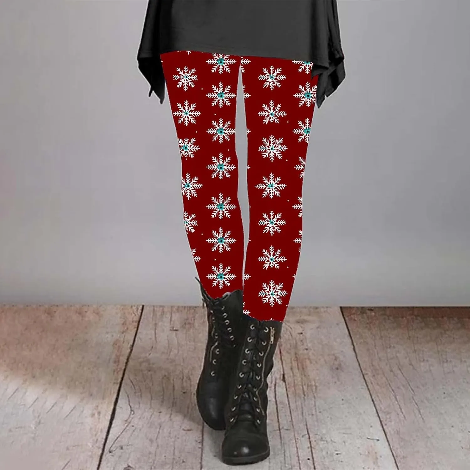 LCMTWX Yoga Wear High Waisted Workout Pants for Women Leggings for Gym Brown Leggings Leggings for Women Soft Christmas