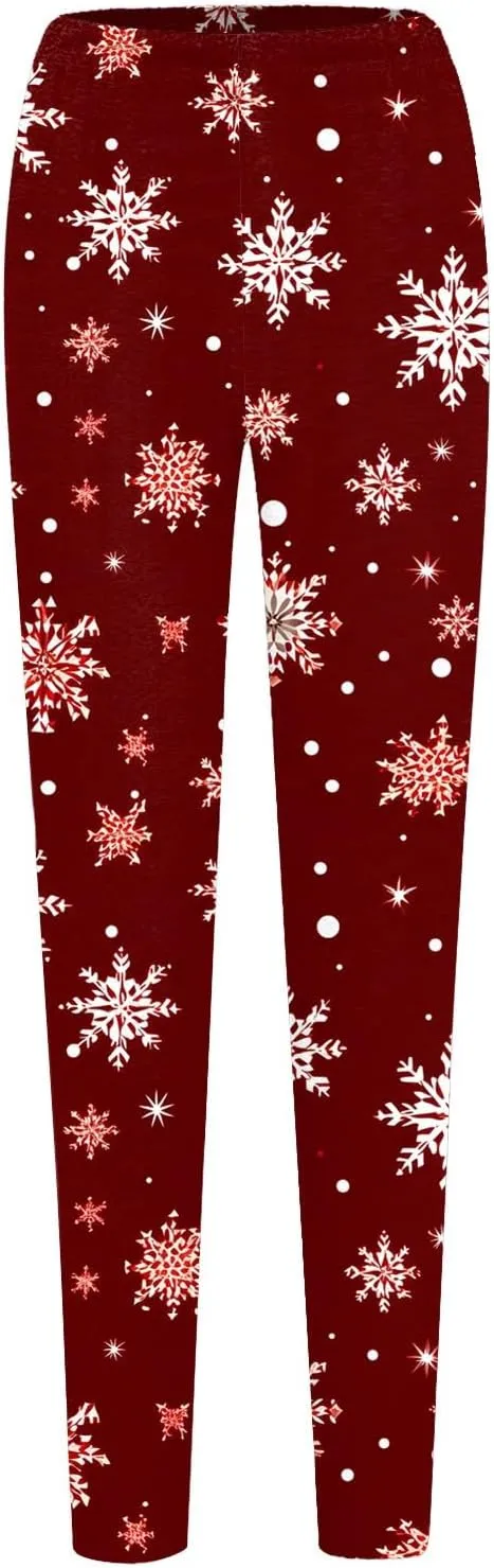 LCMTWX Yoga Wear High Waisted Workout Pants for Women Leggings for Gym Brown Leggings Leggings for Women Soft Christmas