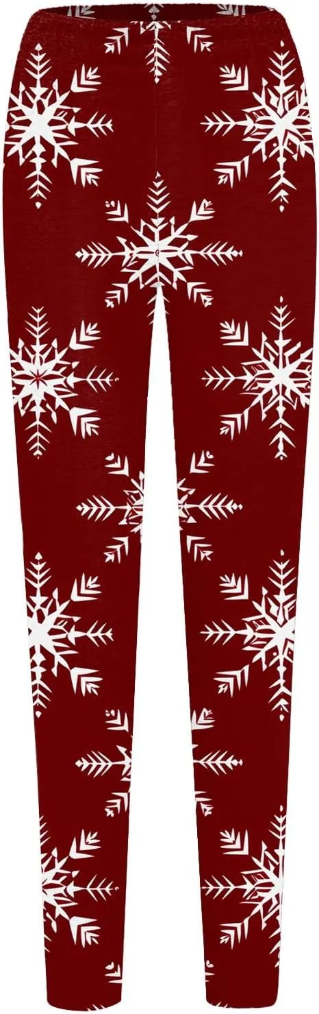LCMTWX Yoga Wear High Waisted Workout Pants for Women Leggings for Gym Brown Leggings Leggings for Women Soft Christmas