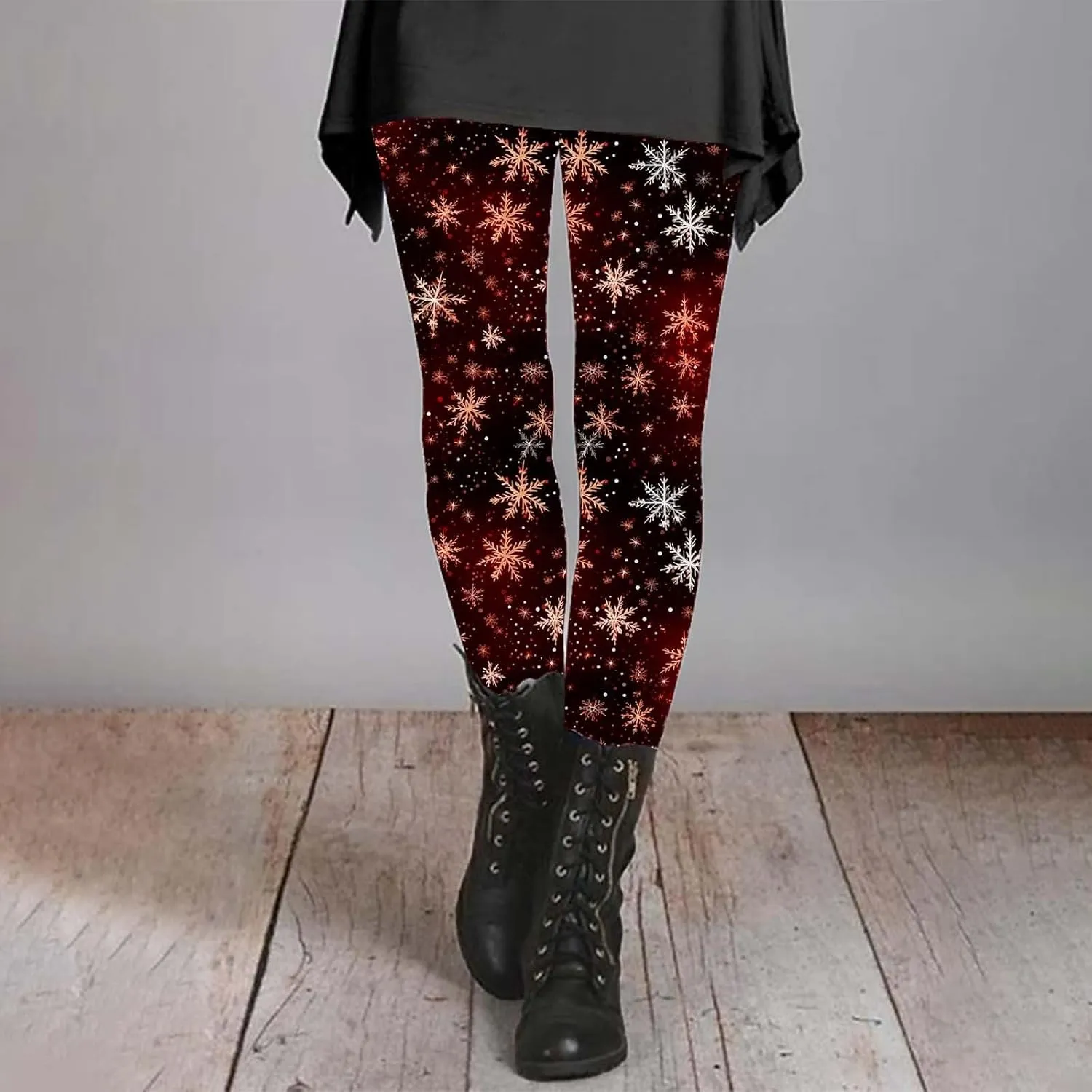 LCMTWX Yoga Wear High Waisted Workout Pants for Women Leggings for Gym Brown Leggings Leggings for Women Soft Christmas