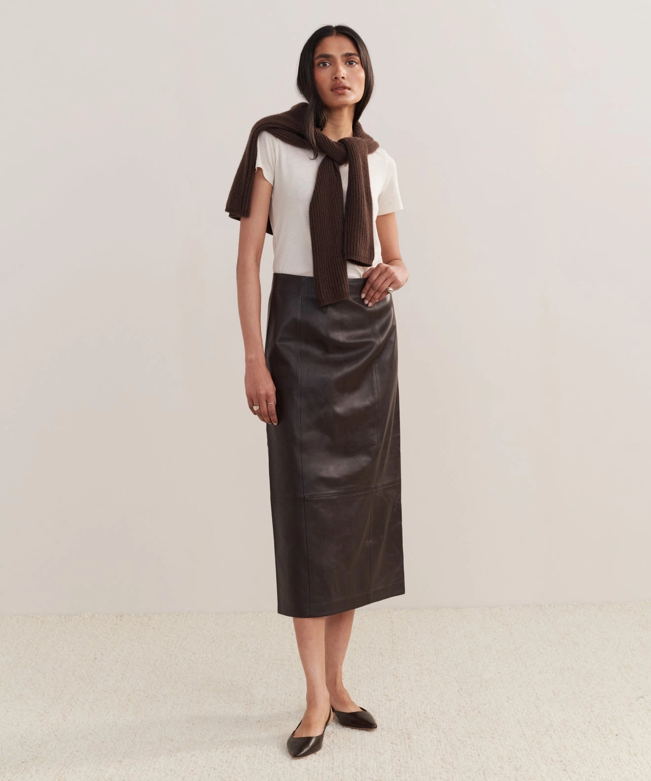 Effortless Style No Ride Leather Sienna Skirt
