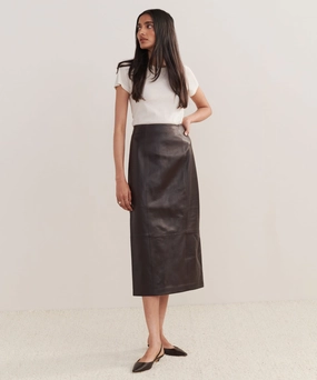 Leather Sienna Skirt ElasticWaistband All Fit