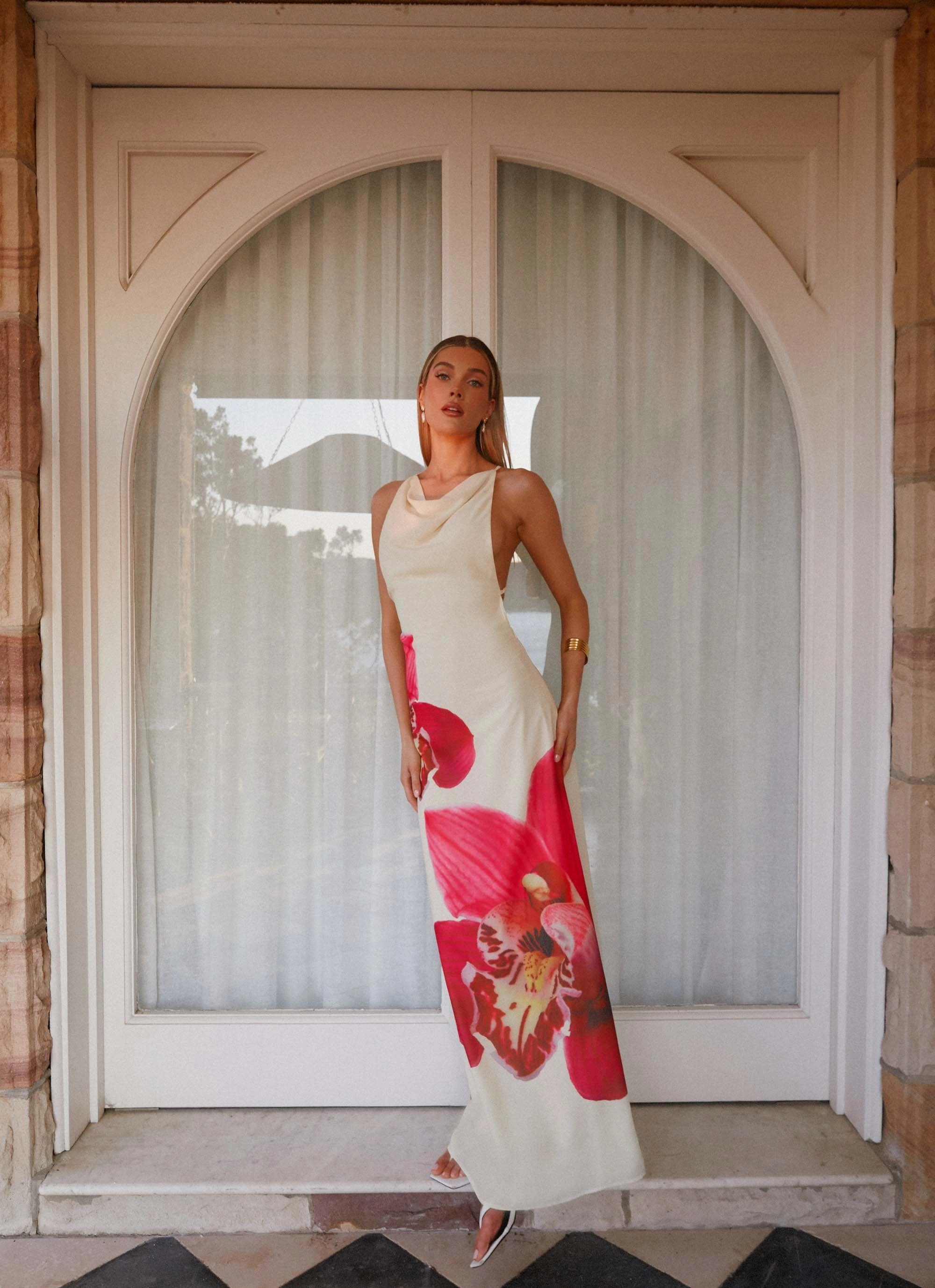 Island Girl Maxi Dress - Yellow Balanced Light Removable-Straps