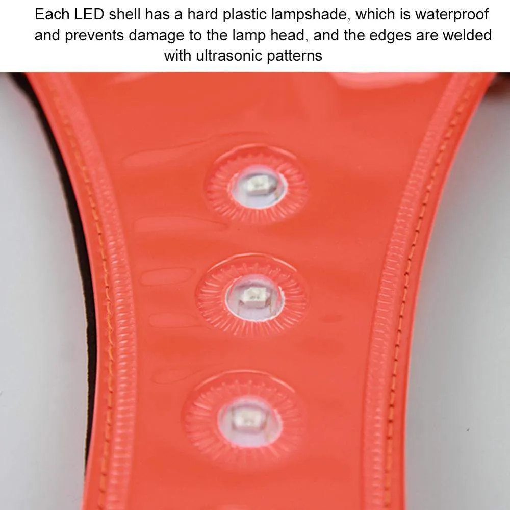 LED Reflective Cycling Running Visibility Vest