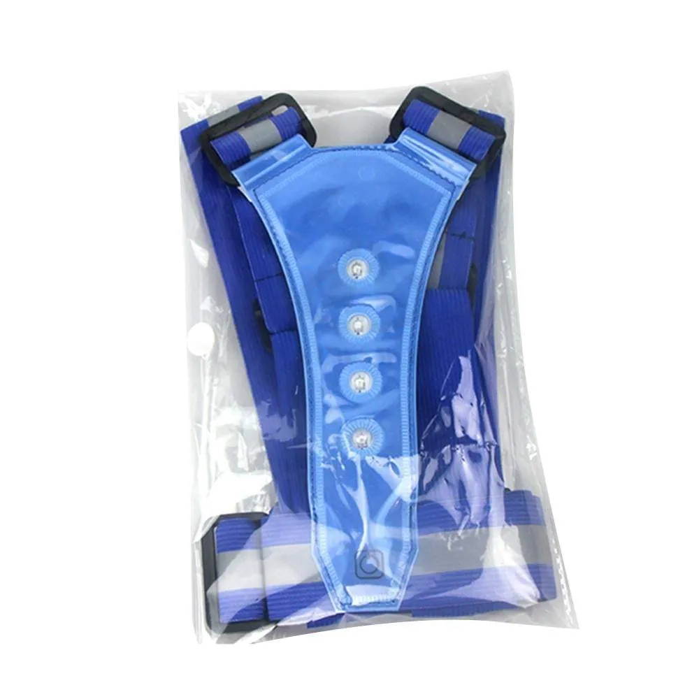 LED Reflective Cycling Running Visibility Vest
