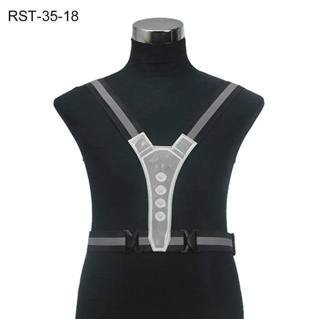 LED Reflective Cycling Running Visibility Vest