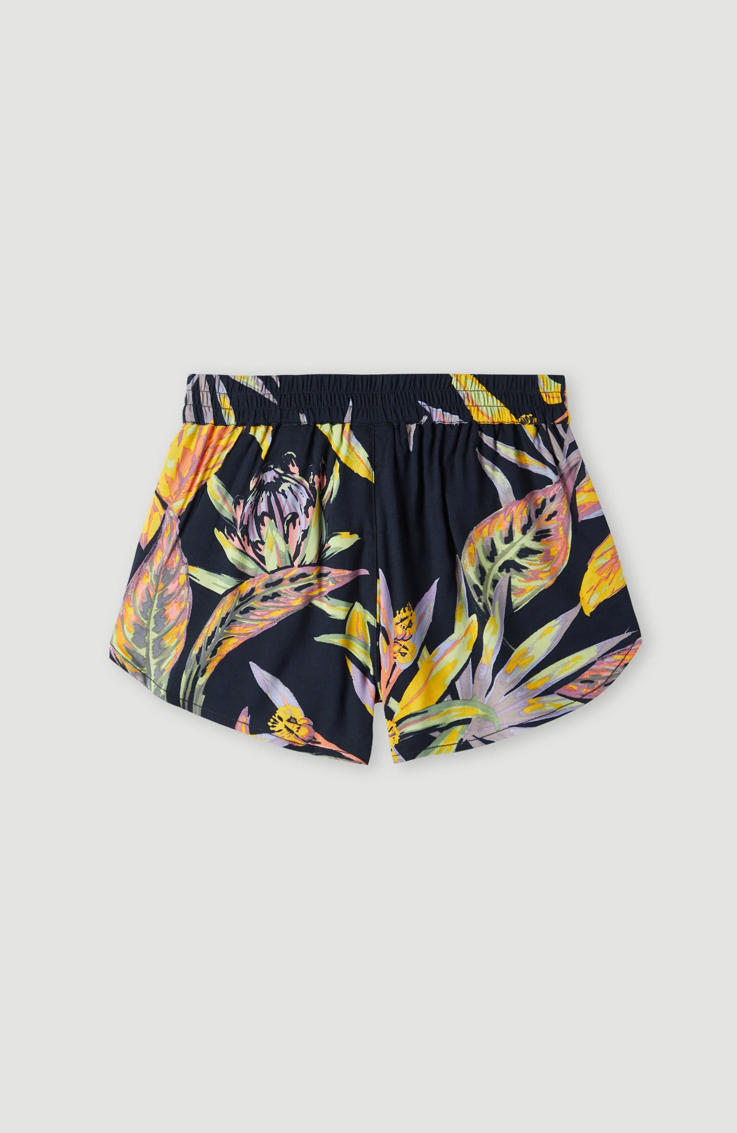 Leiko Beach Shorts | Black Tropical Flower