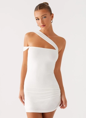 Fresh Palette Lena Ruched Mini Dress - Ivory