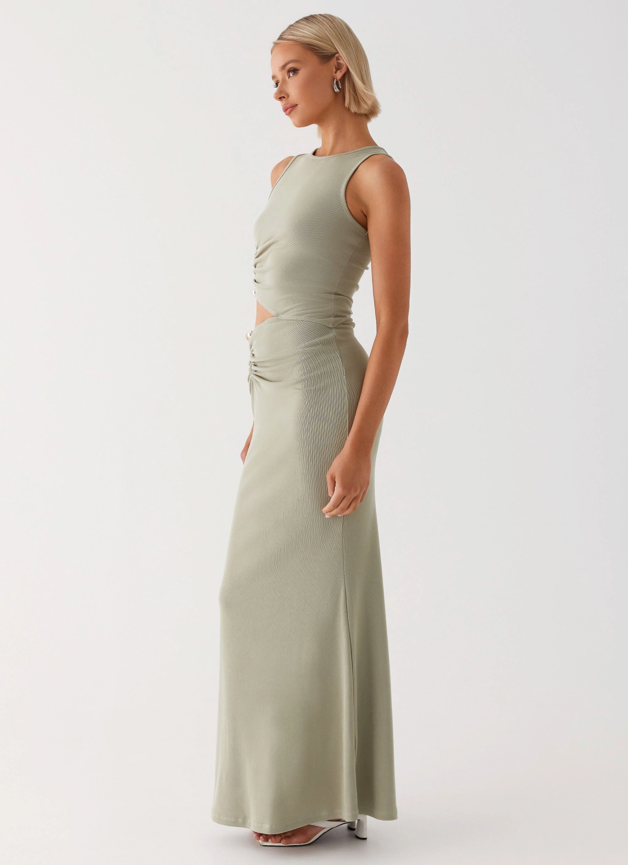 Lennox Maxi Dress - Sage Garden Fresh Earth Colors
