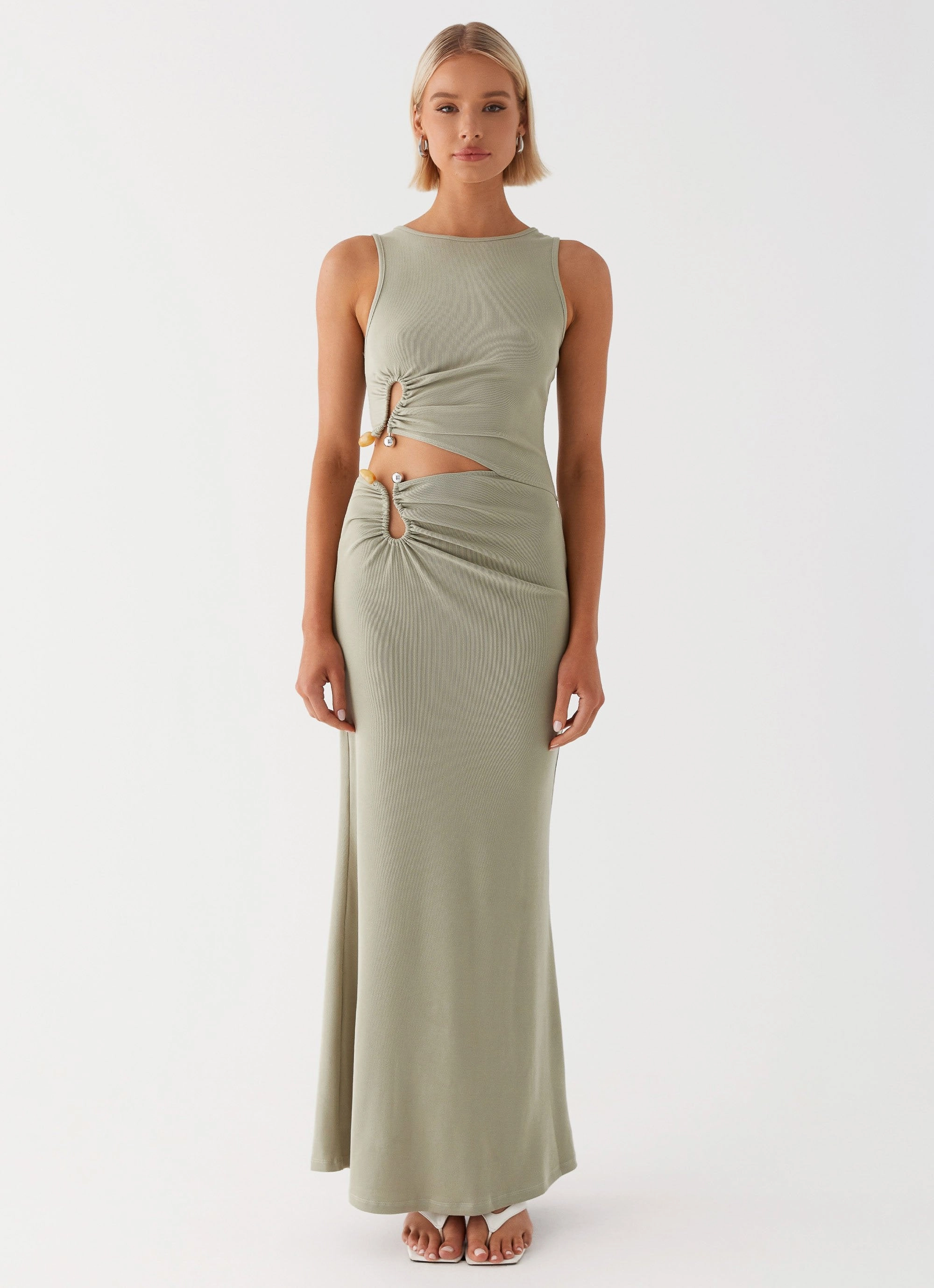 Lennox Maxi Dress - Sage Light Aesthetic