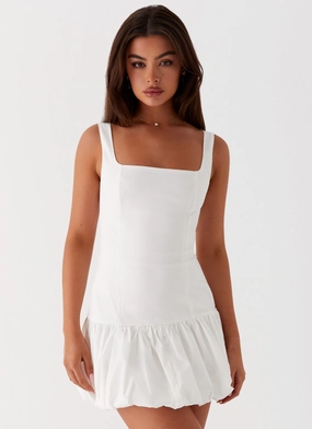 Lexy Mini Dress - Ivory Timeless Vibe Stylish Touch