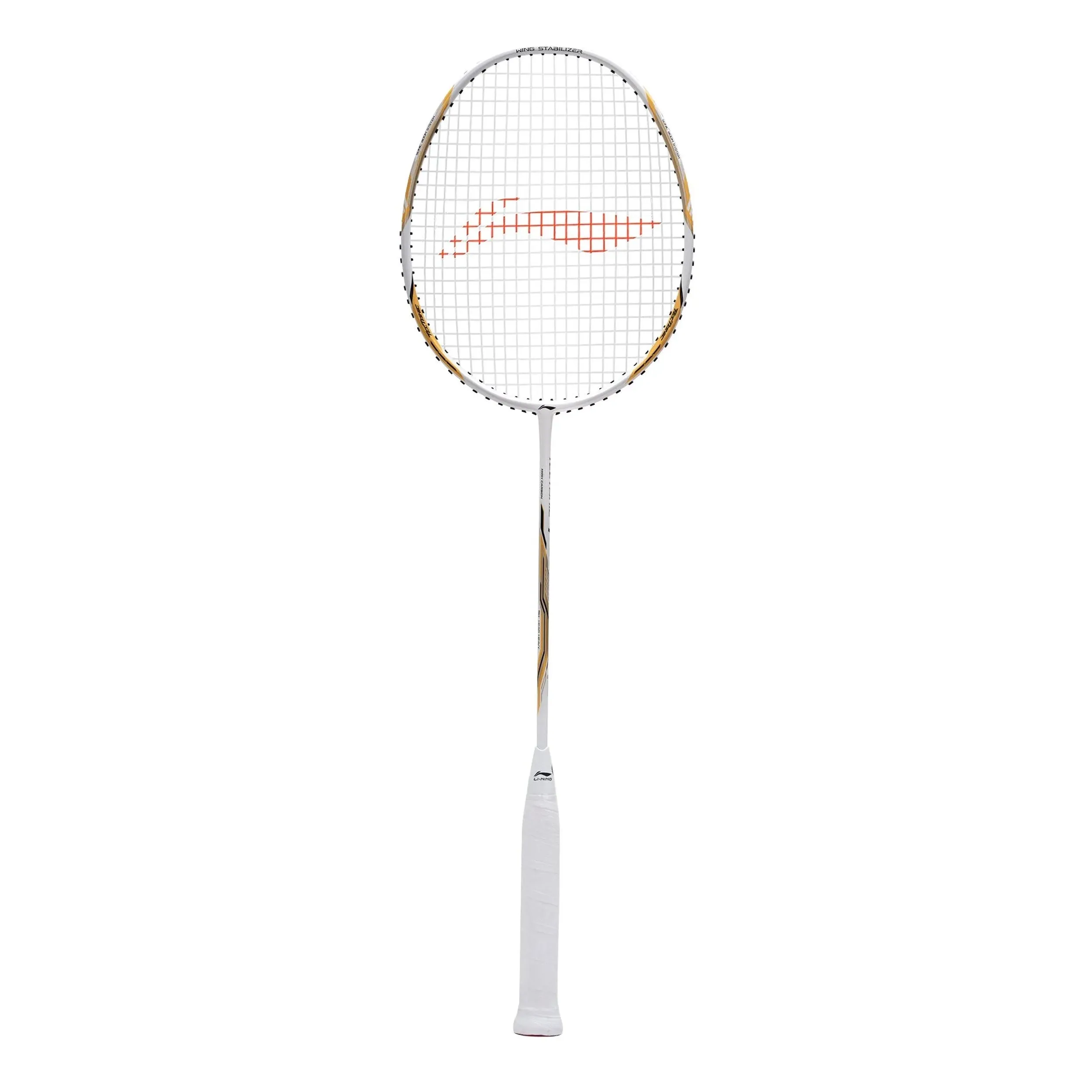 Li-Ning Tectonic 1S Badminton Racket- White / Gold