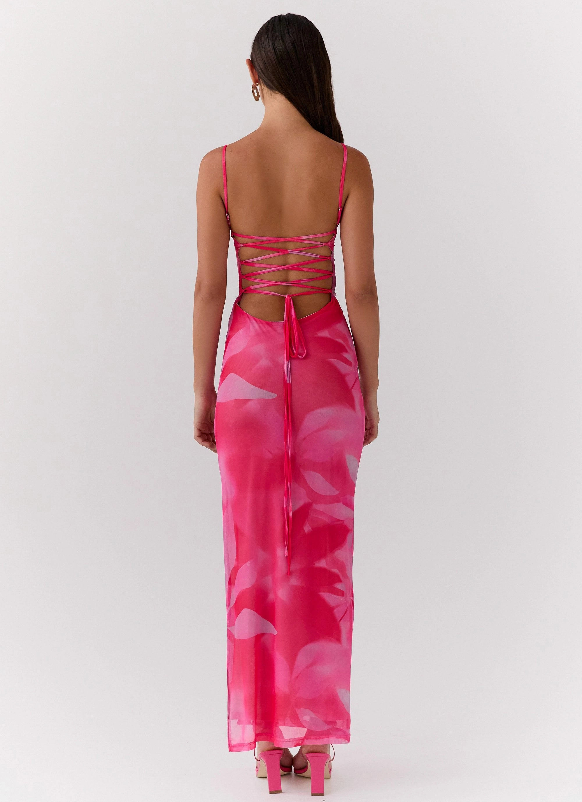 Life In Pink Maxi Dress - Abstract Bloom All-Purpose Comfort