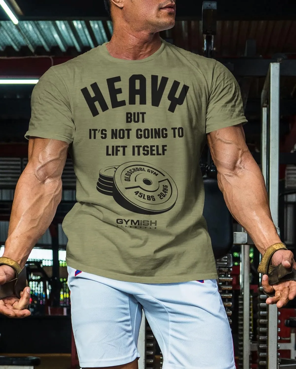 Lift Heavy Motivational Workout Shirts for Men Cool T-Shirt
