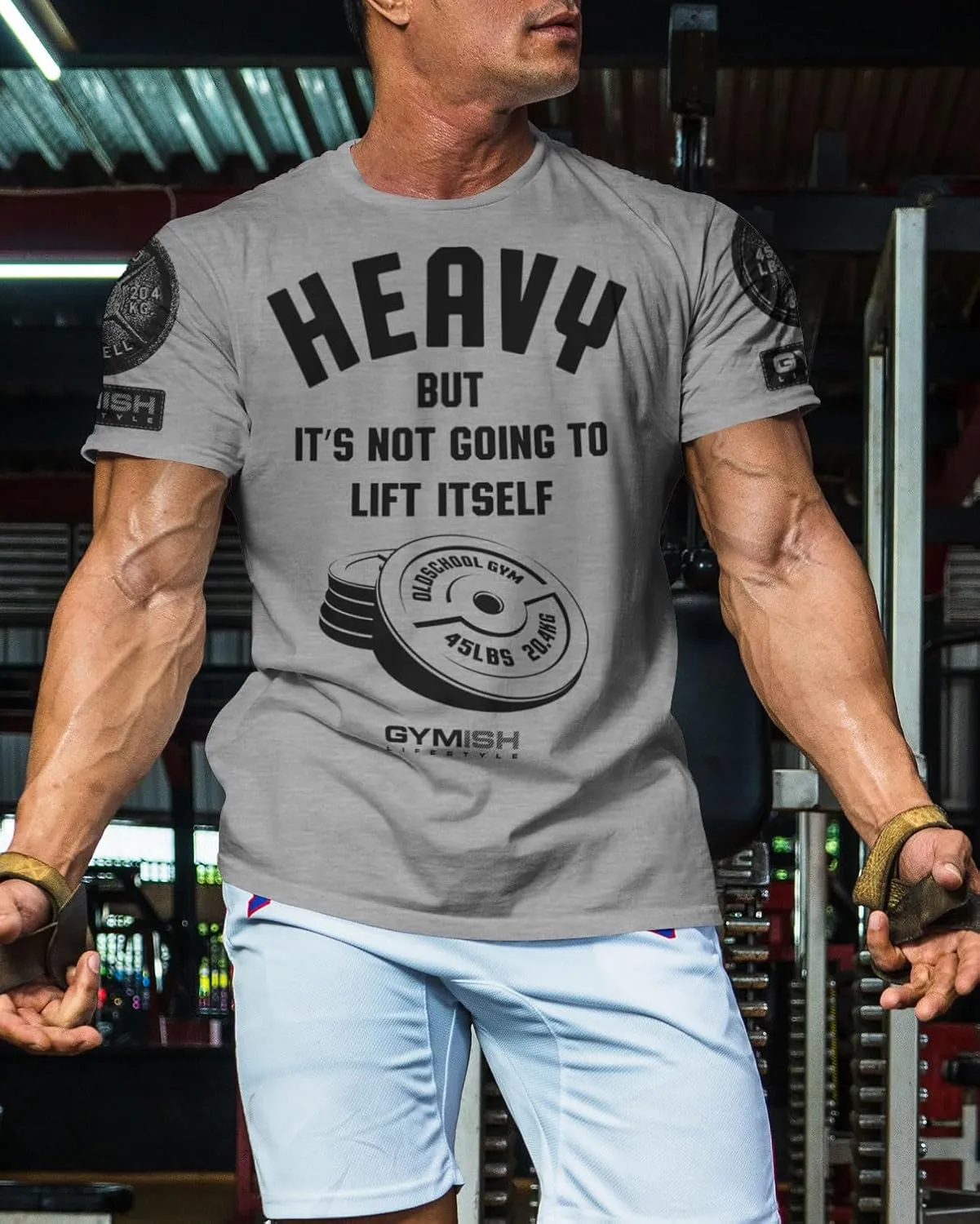Lift Heavy Motivational Workout Shirts for Men Cool T-Shirt