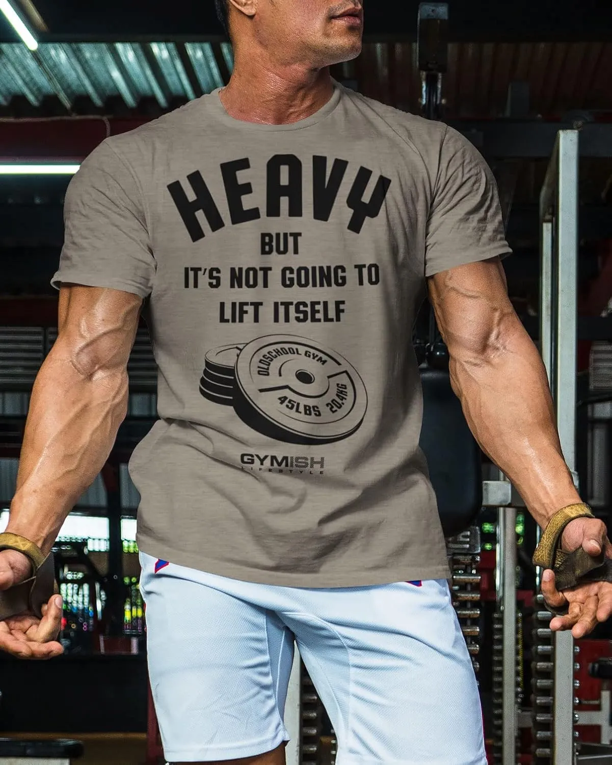 Lift Heavy Motivational Workout Shirts for Men Cool T-Shirt