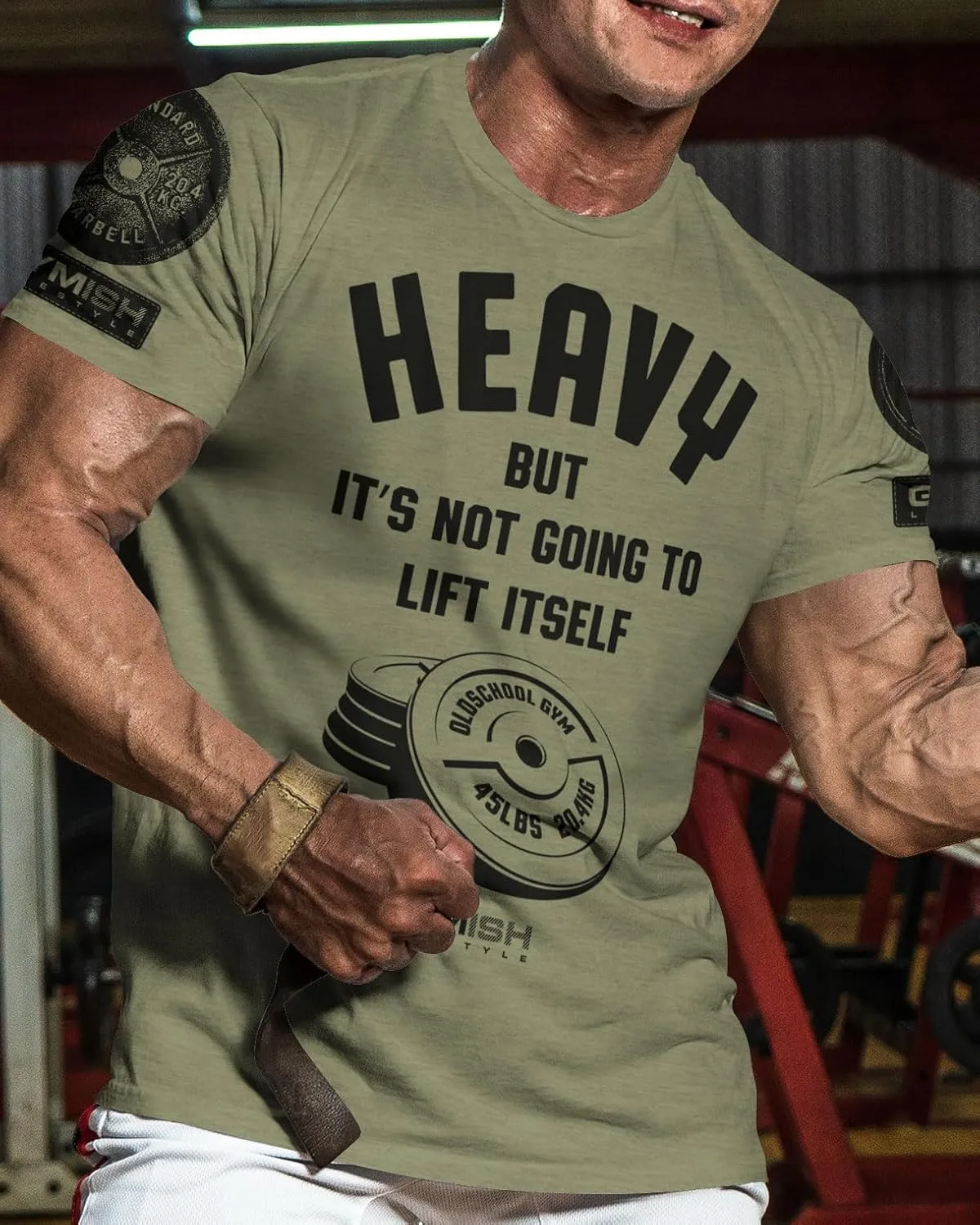 Lift Heavy Motivational Workout Shirts for Men Cool T-Shirt