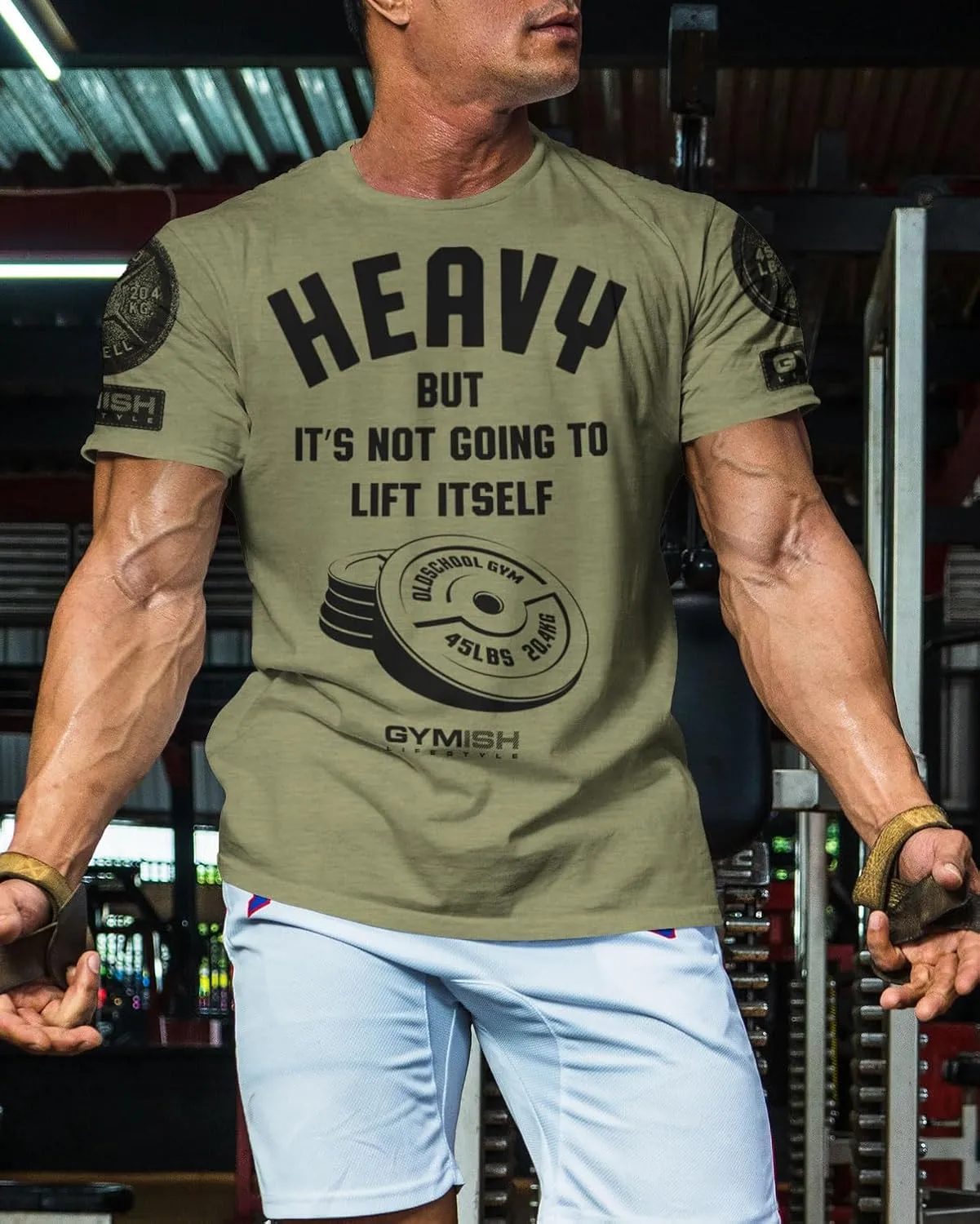 Lift Heavy Motivational Workout Shirts for Men Cool T-Shirt