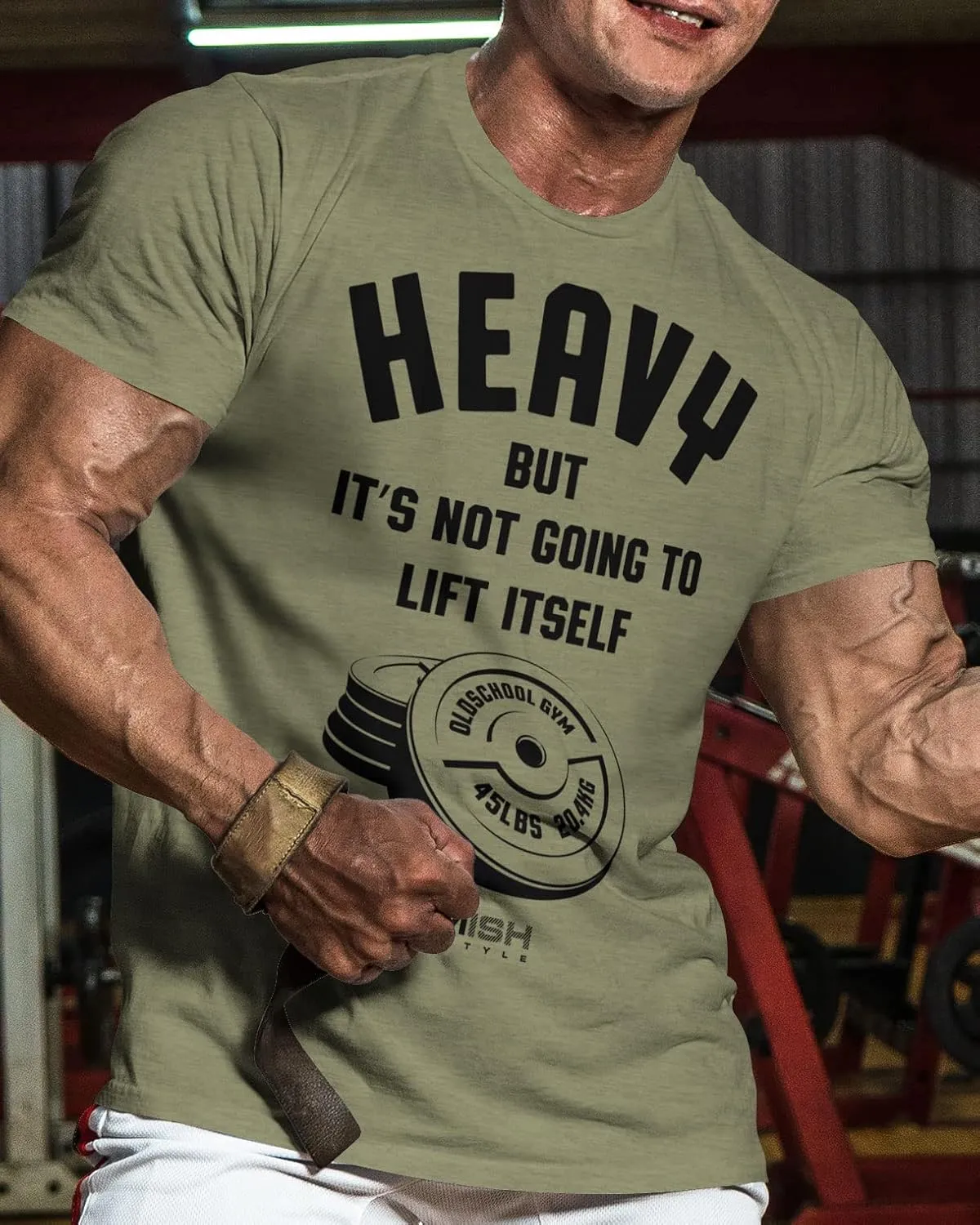 Lift Heavy Motivational Workout Shirts for Men Cool T-Shirt