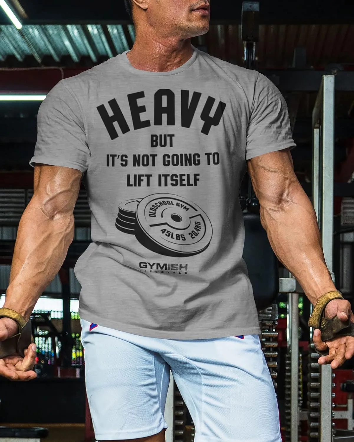 Lift Heavy Motivational Workout Shirts for Men Cool T-Shirt