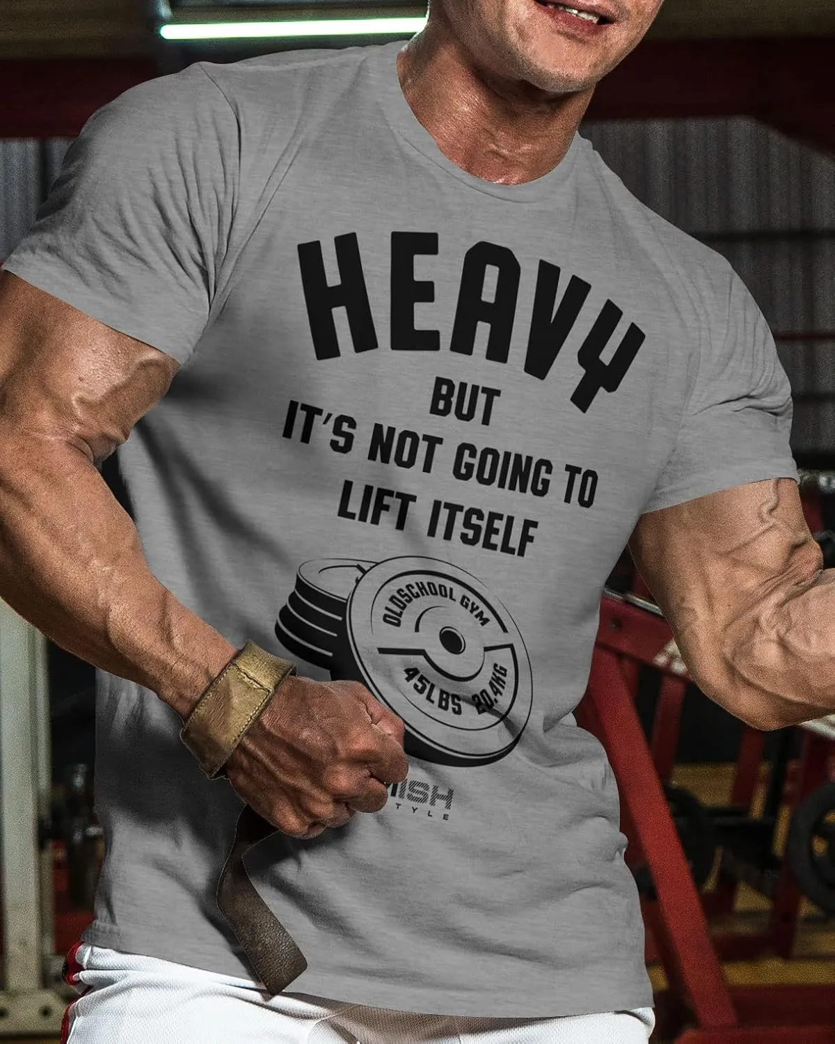 Lift Heavy Motivational Workout Shirts for Men Cool T-Shirt