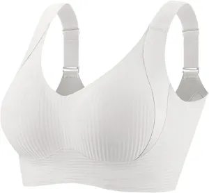 Lifting Bras for Older Women Super Gather Bra Wireless Push-Up Bra -Sagging Bras for Sagging Breasts for Senior