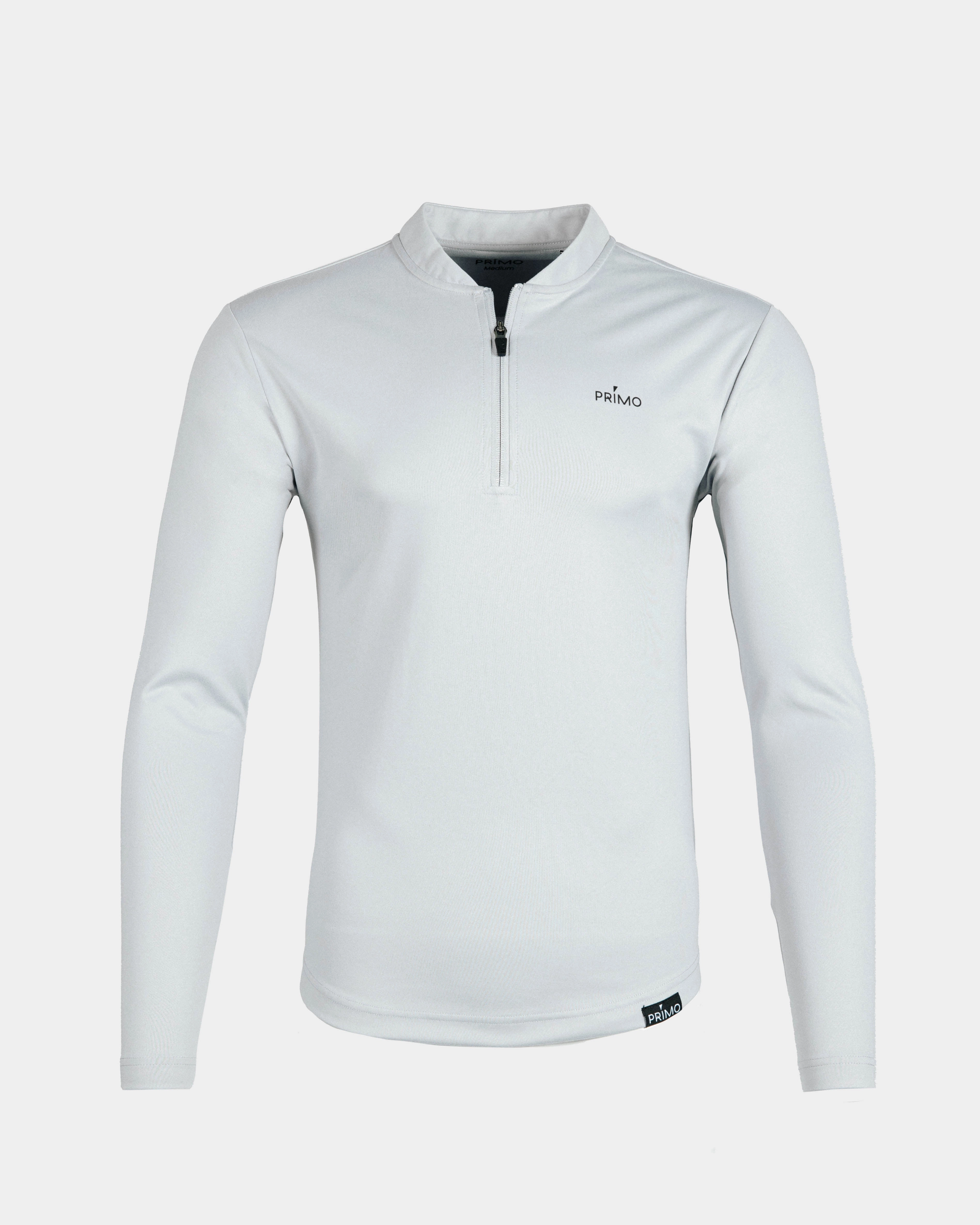 Light Gray Blade Quarter Zip Microfiber texture Stretchable Material