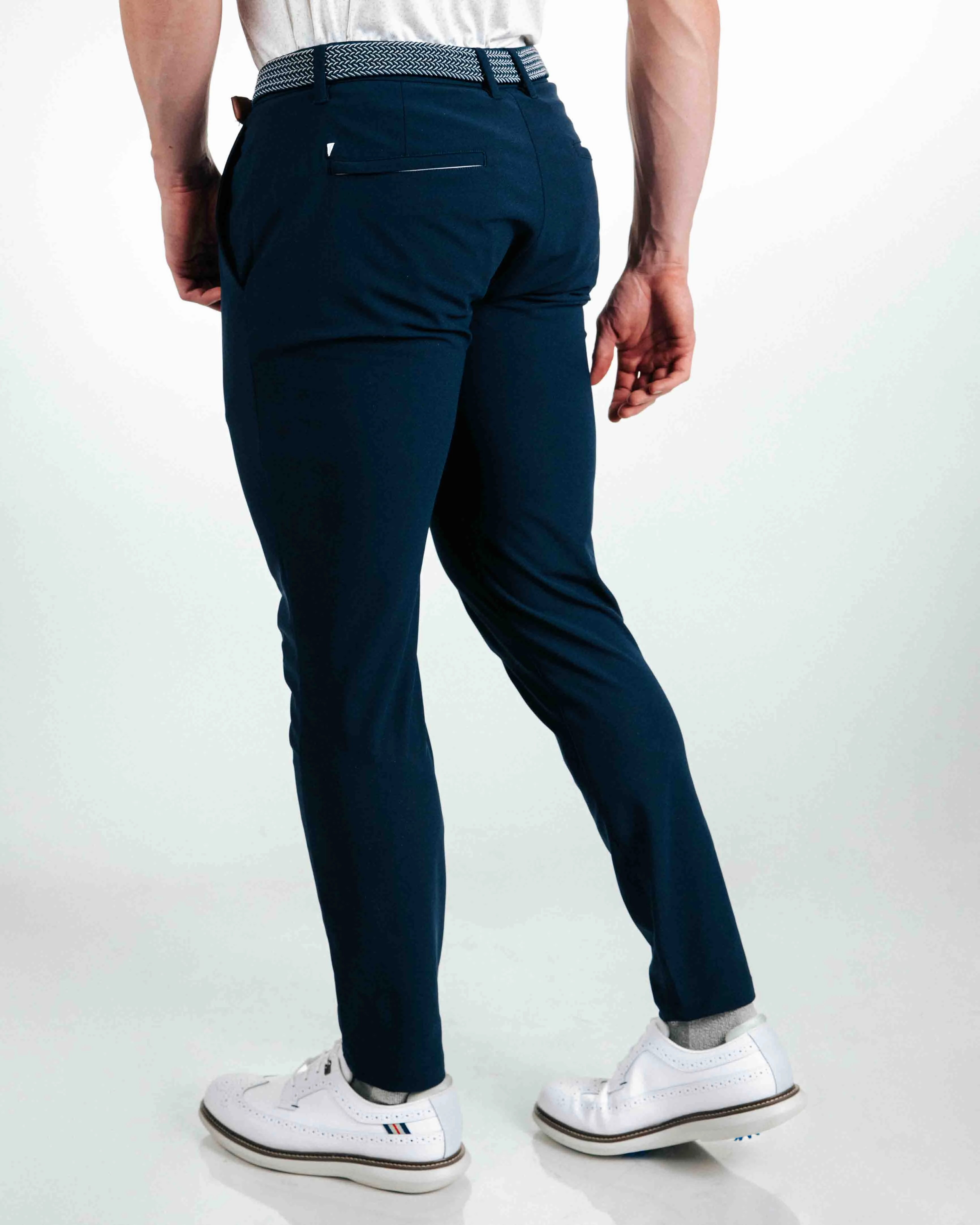 Sleek Look Navy Traditional Pants