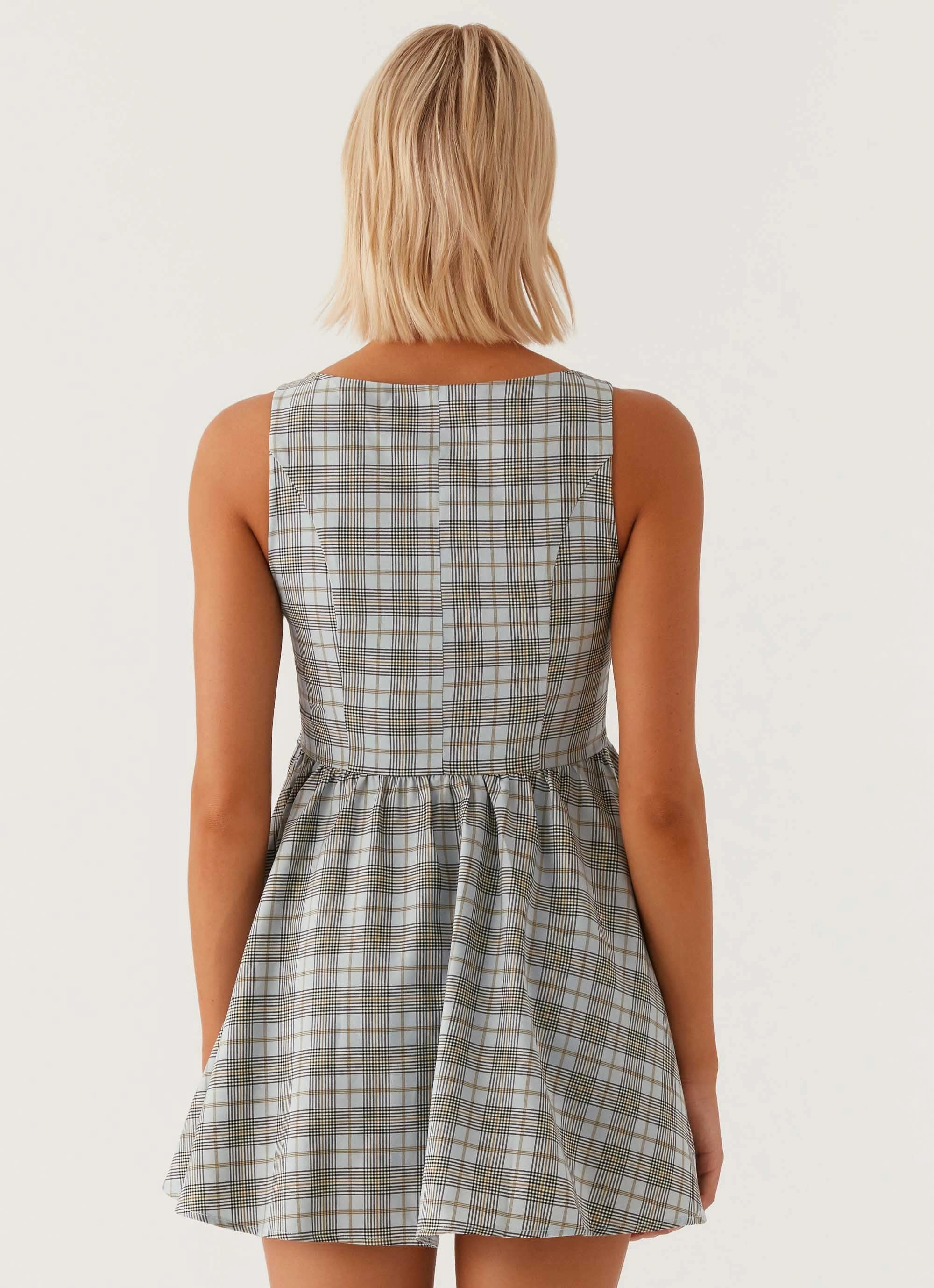 Steffie Mini Dress - Check Sophisticated Vibe