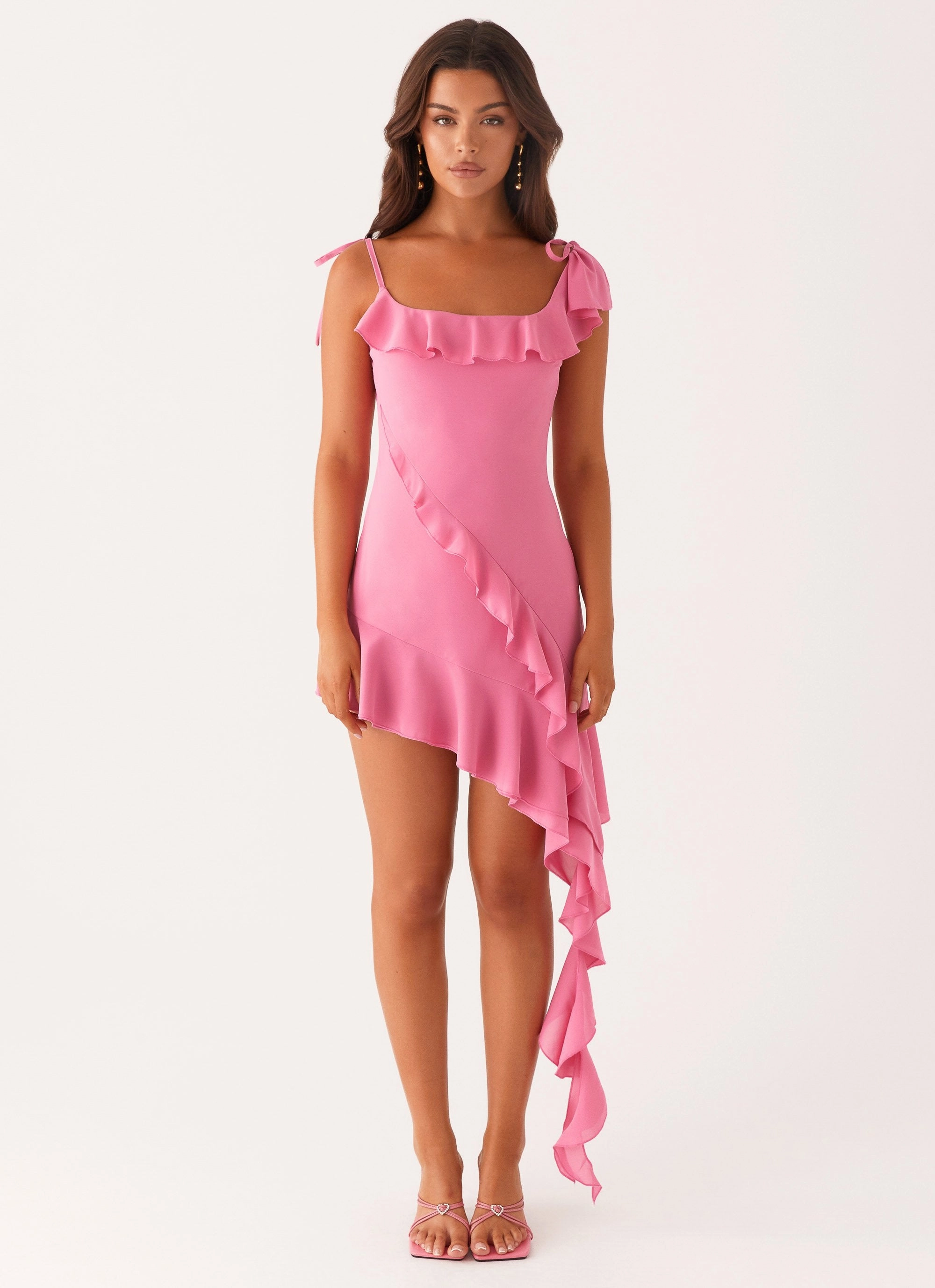 Smooth Finish Brylee Mini Dress - Fuchsia
