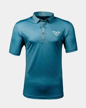 HyFlyers Slate Flecks Polo RibbedTexture HiddenStoragePocket