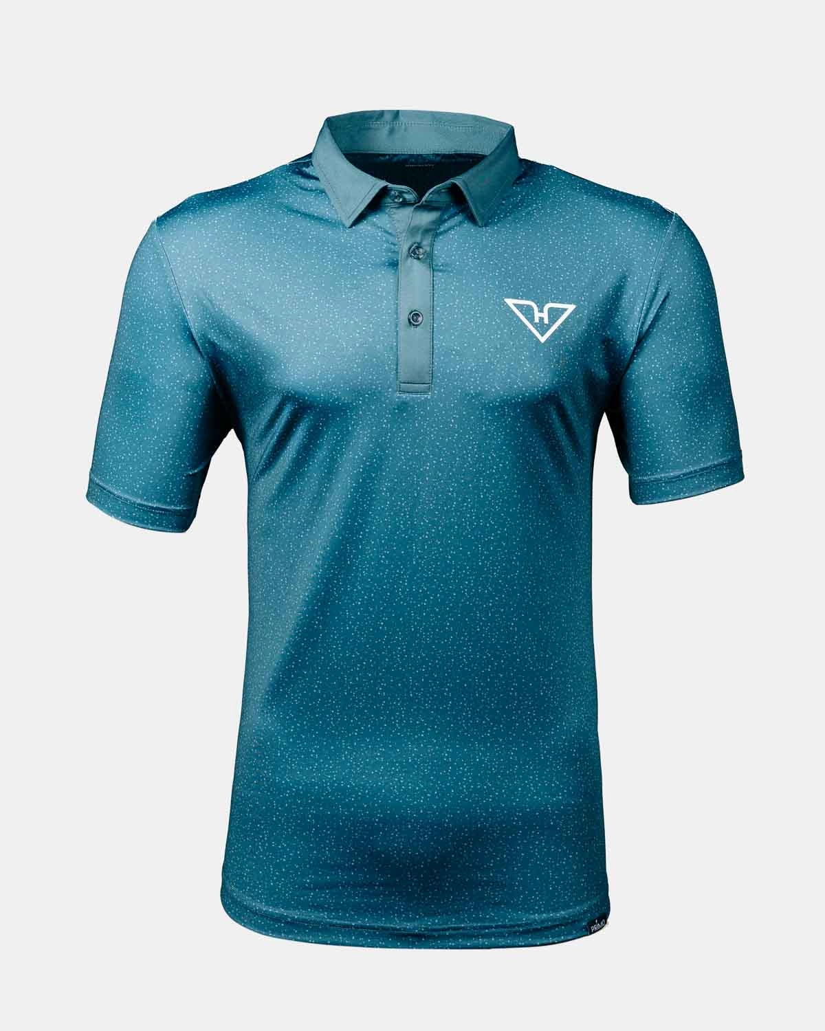 HyFlyers Slate Flecks Polo RibbedTexture HiddenStoragePocket