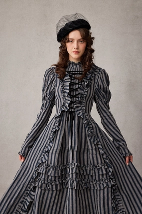 Elizabeth 15 | Victorian Linen Dress Eco Conscious Dye Process