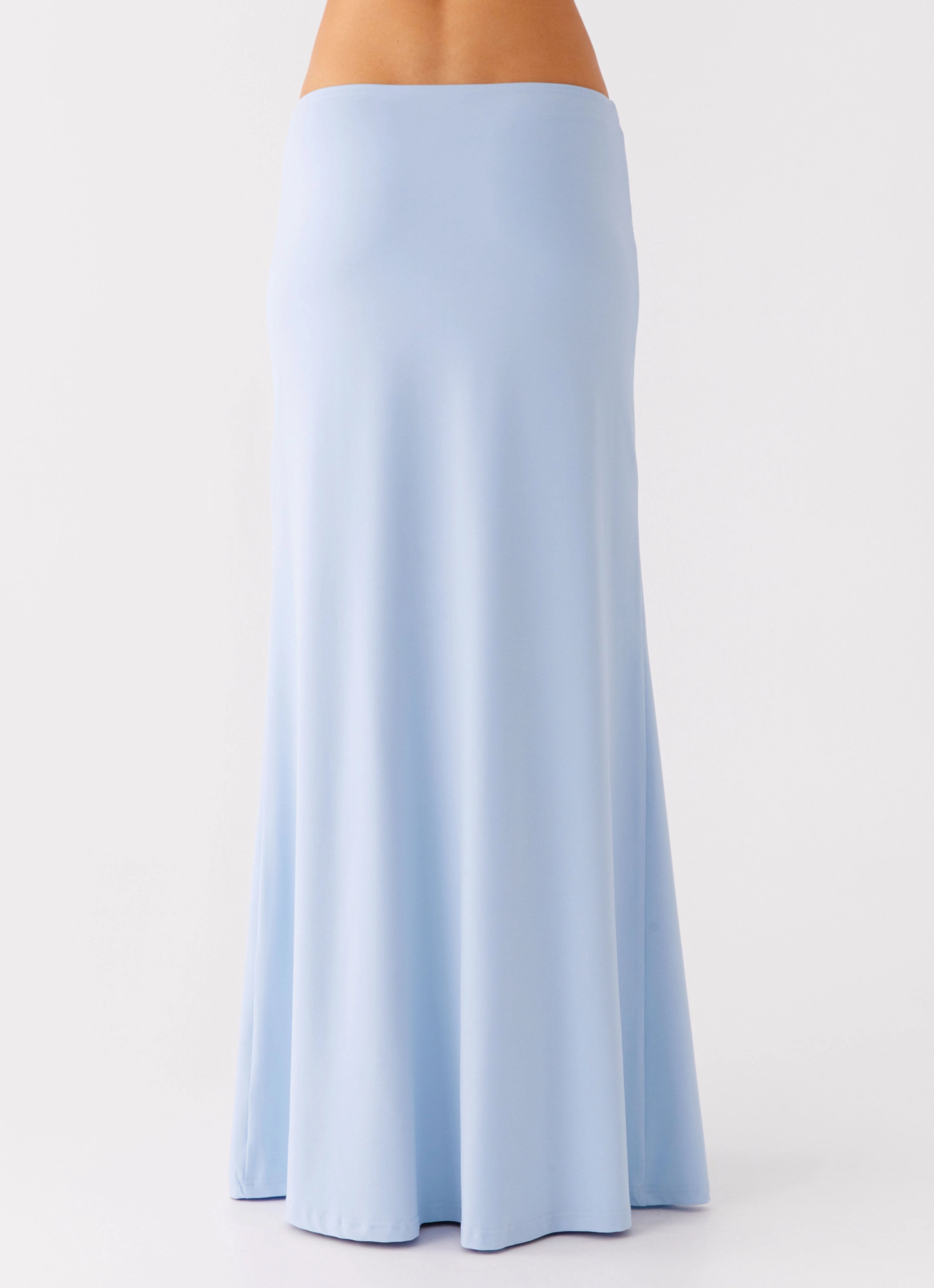 Like A Flower Maxi Skirt - Baby Blue Practical Everyday Fit Odor Control Fibers