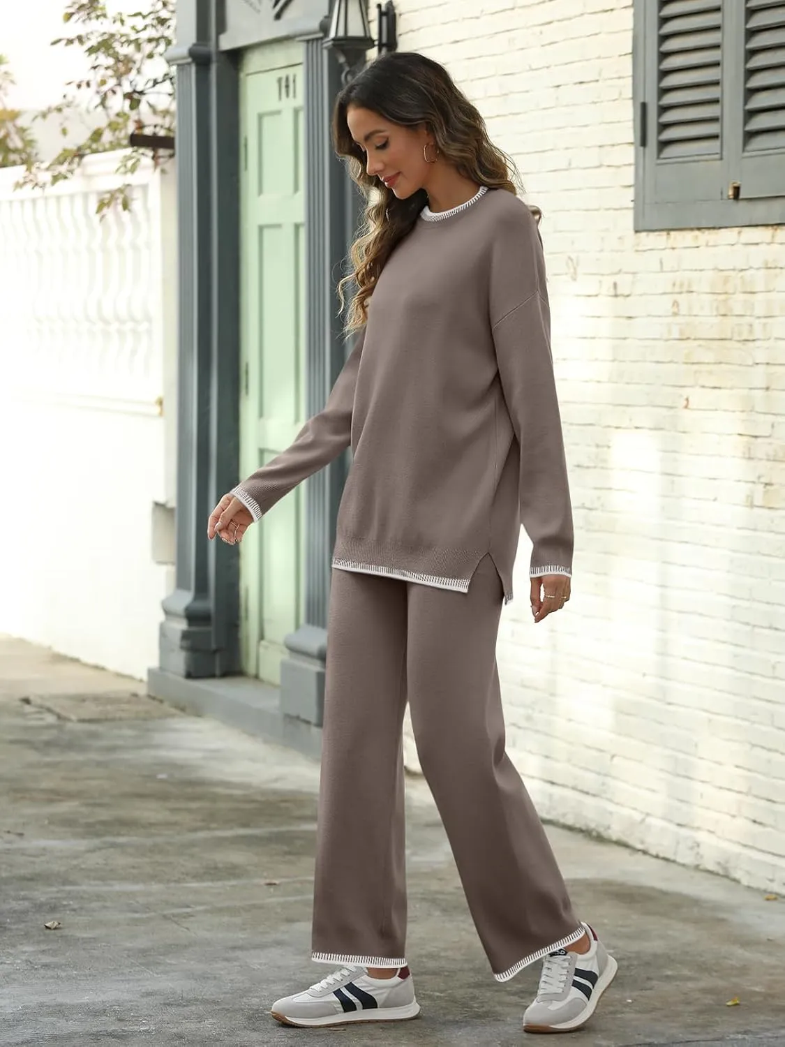 LILLUSORY 2 Piece Knit Lounge Sets Womens Matching Sweater Sets