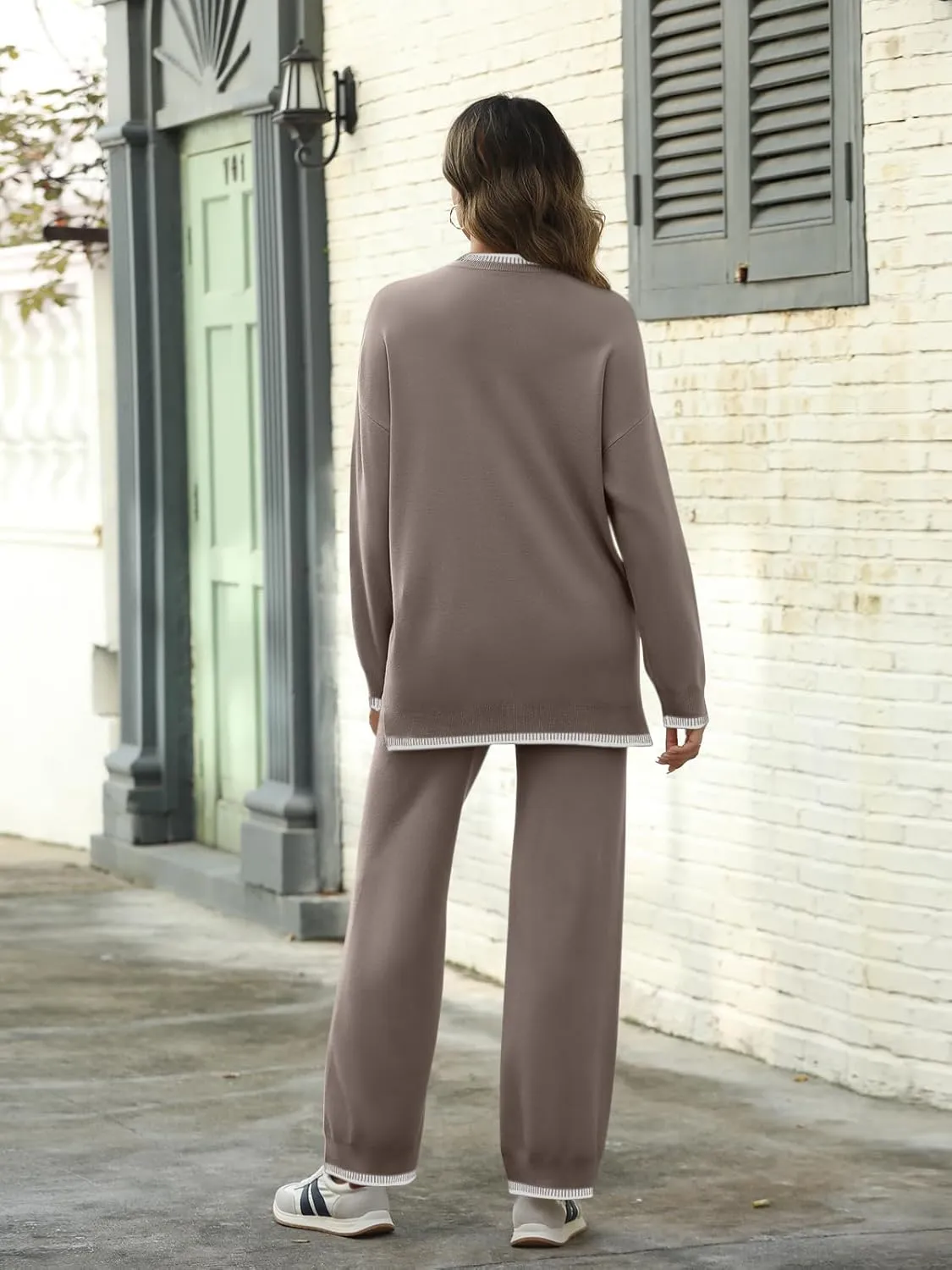 LILLUSORY 2 Piece Knit Lounge Sets Womens Matching Sweater Sets