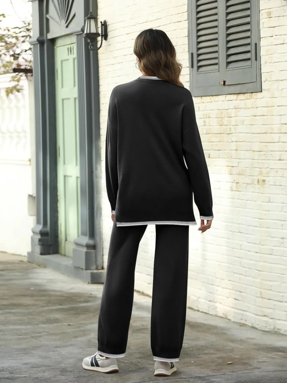 LILLUSORY 2 Piece Knit Lounge Sets Womens Matching Sweater Sets
