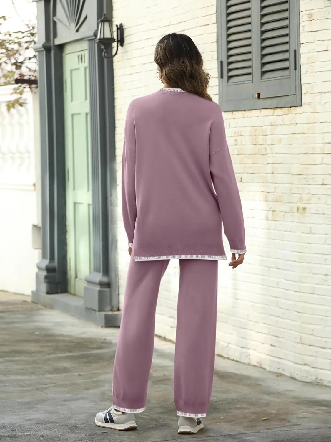 LILLUSORY 2 Piece Knit Lounge Sets Womens Matching Sweater Sets