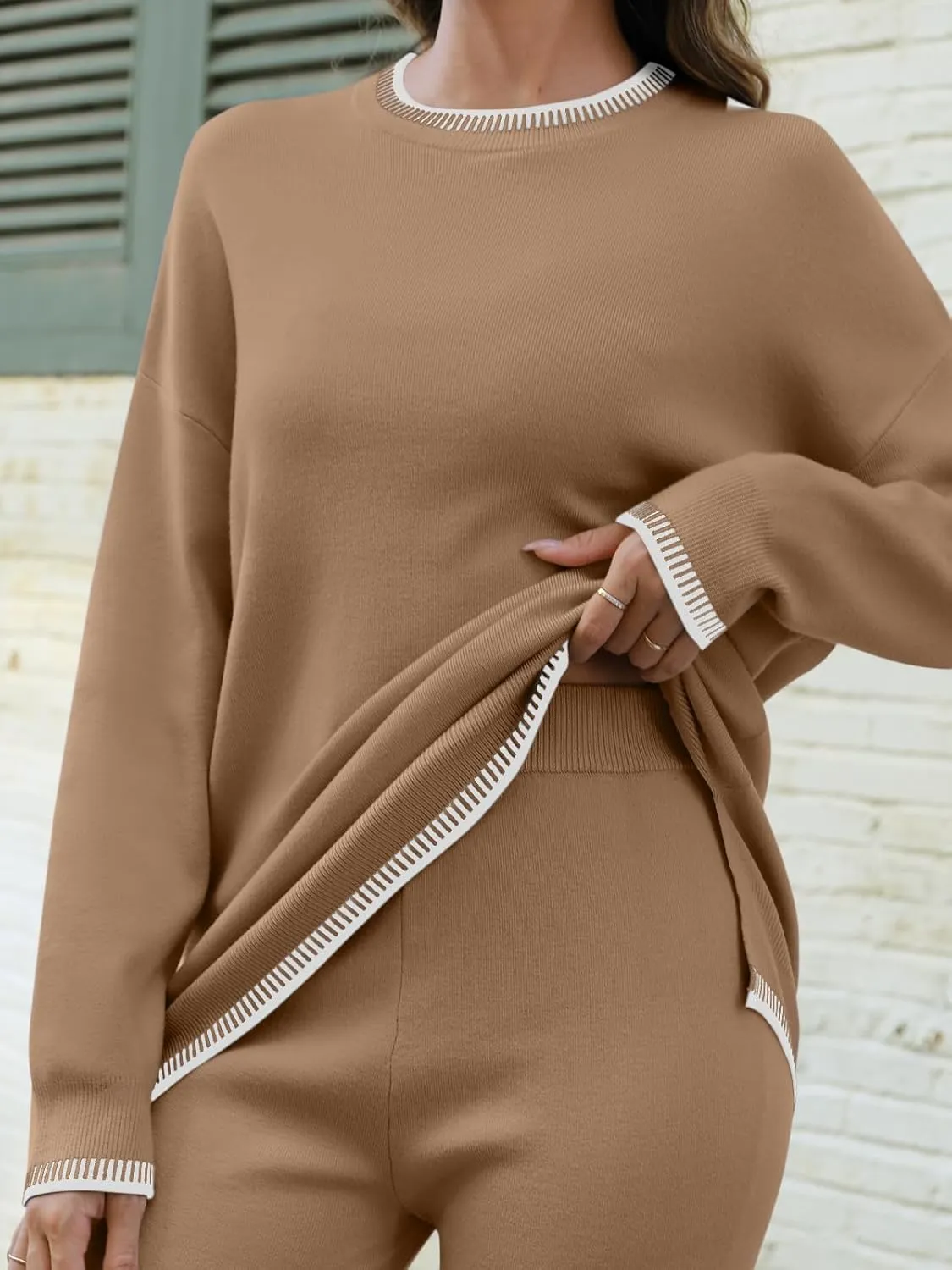 LILLUSORY 2 Piece Knit Lounge Sets Womens Matching Sweater Sets