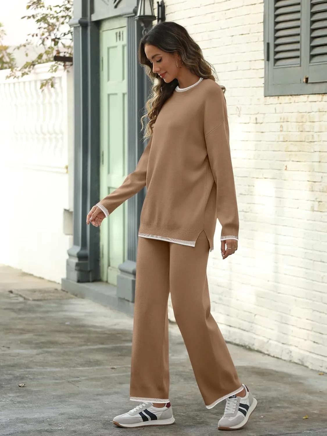 LILLUSORY 2 Piece Knit Lounge Sets Womens Matching Sweater Sets