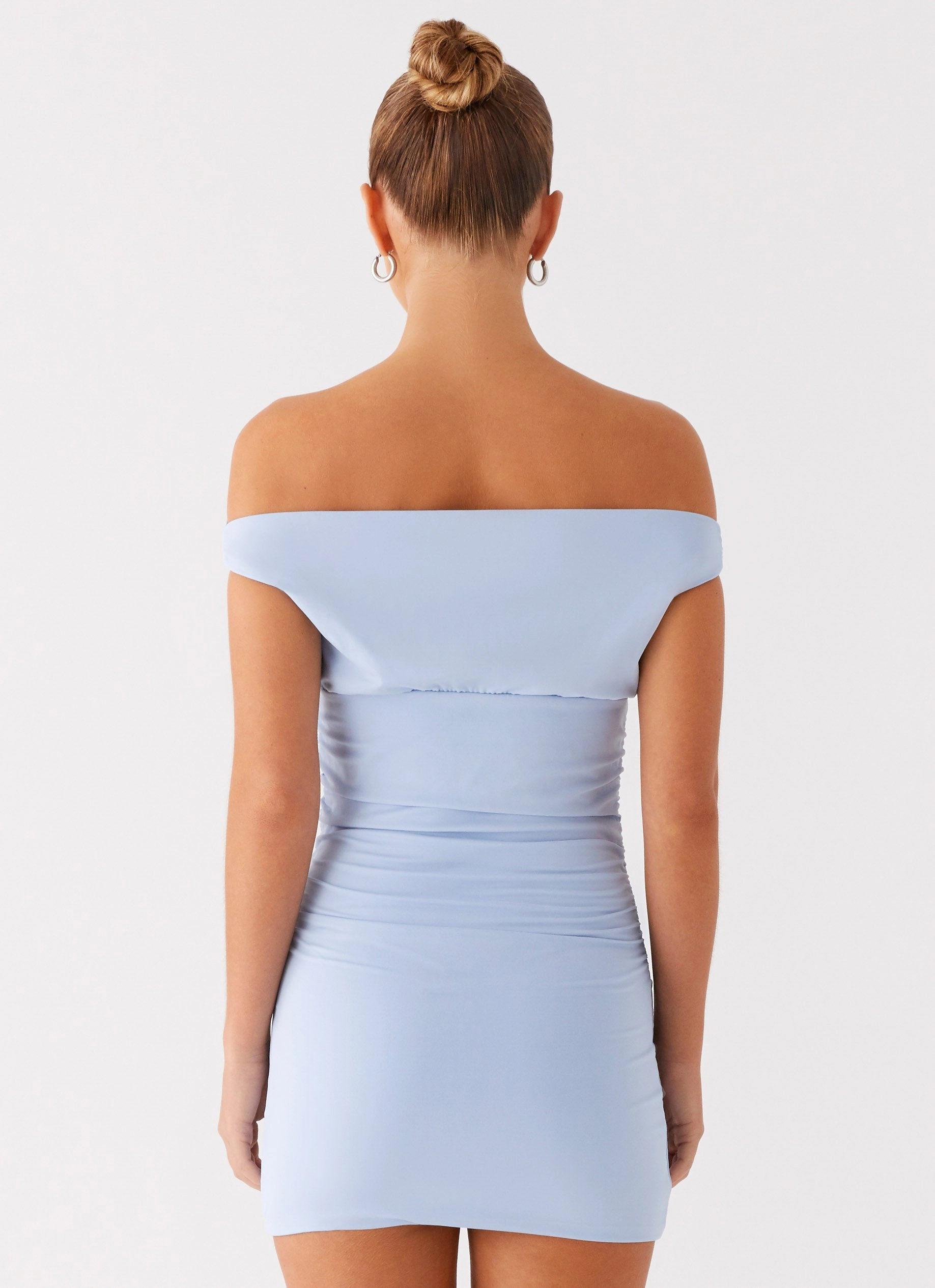 Cool Drape Lilosa Mini Dress - Blue
