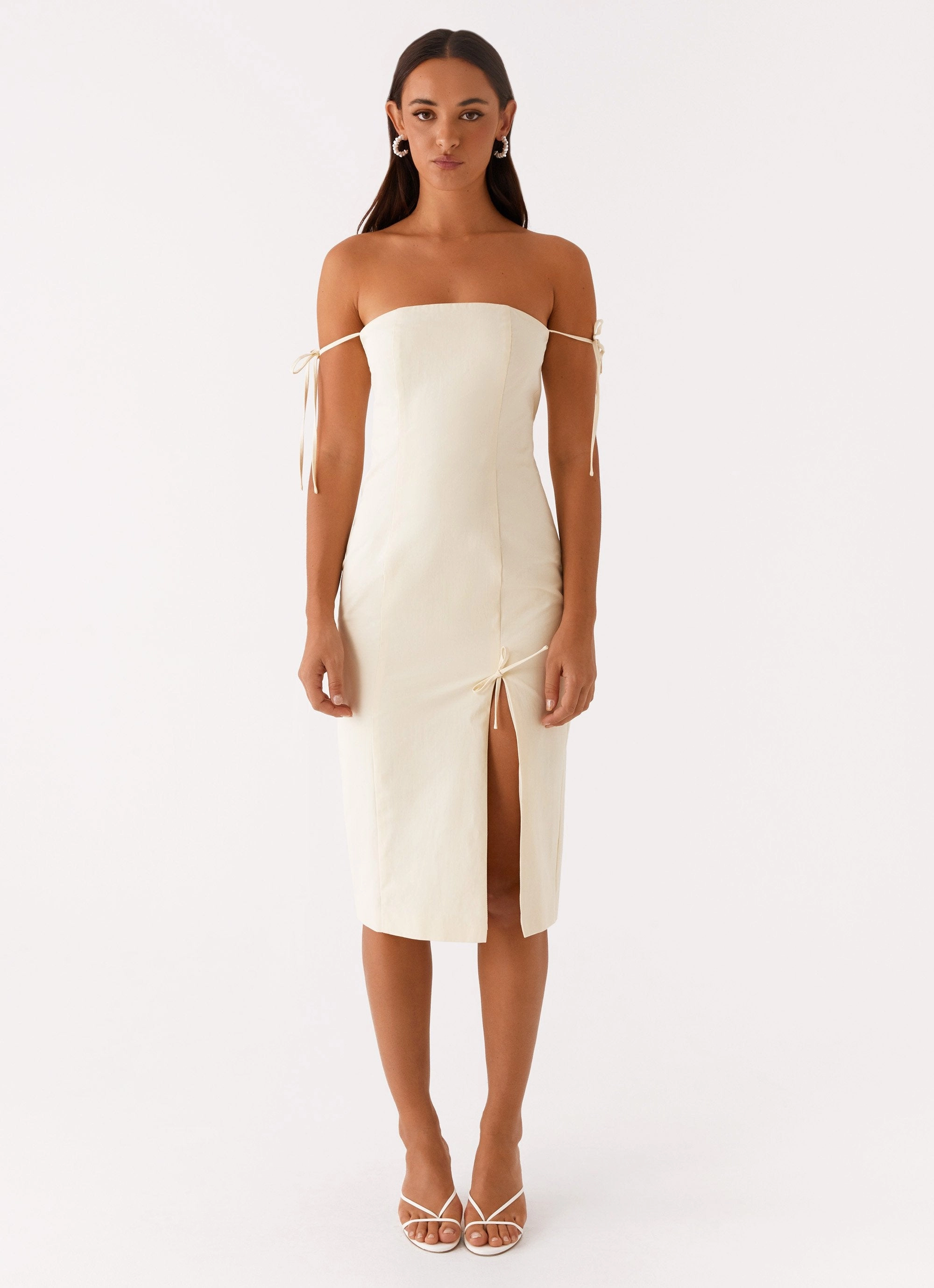 Smart Shape Limelight Midi Dress - Lemon