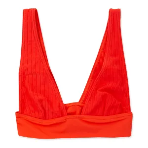 Lined Up Remi Plunge Triangle Bikini Top