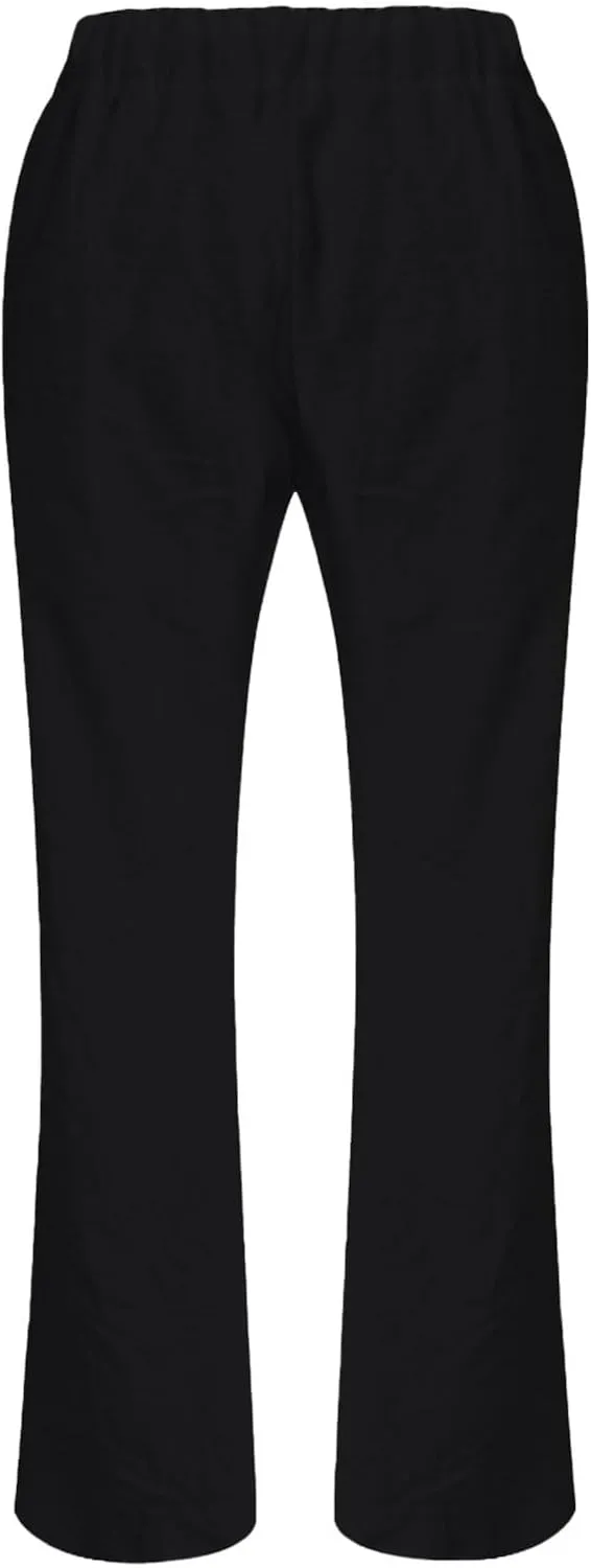 Linen Pants for Women Drawstring Wide Straight Leg Loose Fit Trousers with Pocket Summer Casual Outing Loungewear