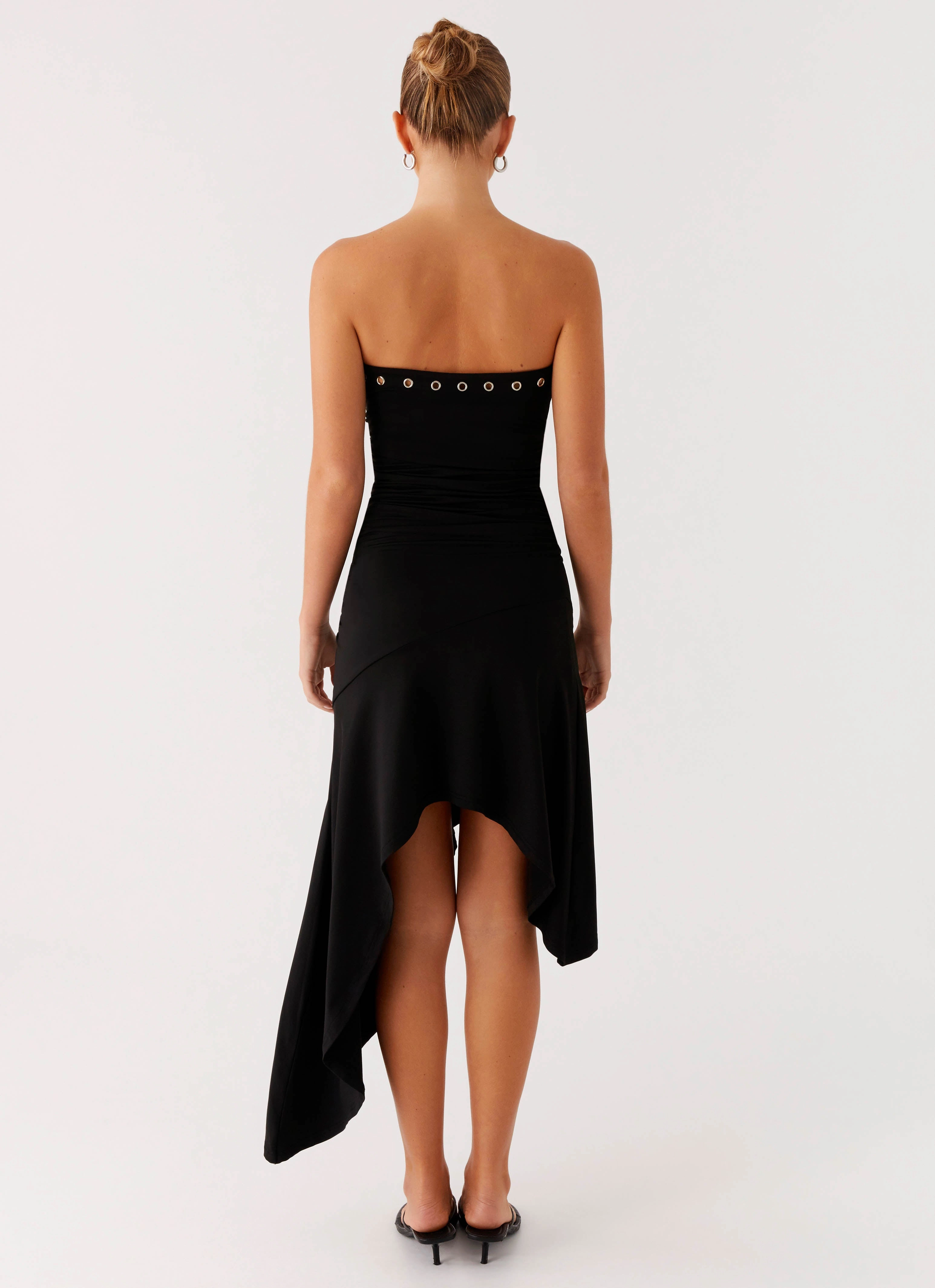 Easy and Effortless Smooth Flow Unapologetic Midi Dress - Black